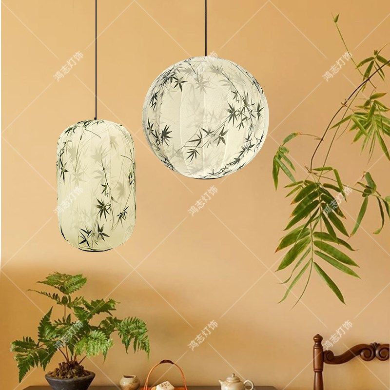 新中式布艺吊灯中古风禅意复古客厅民宿茶室卧室灯V宋氏美学餐厅,淘宝优惠券,粉丝福利购,淘宝优惠卷