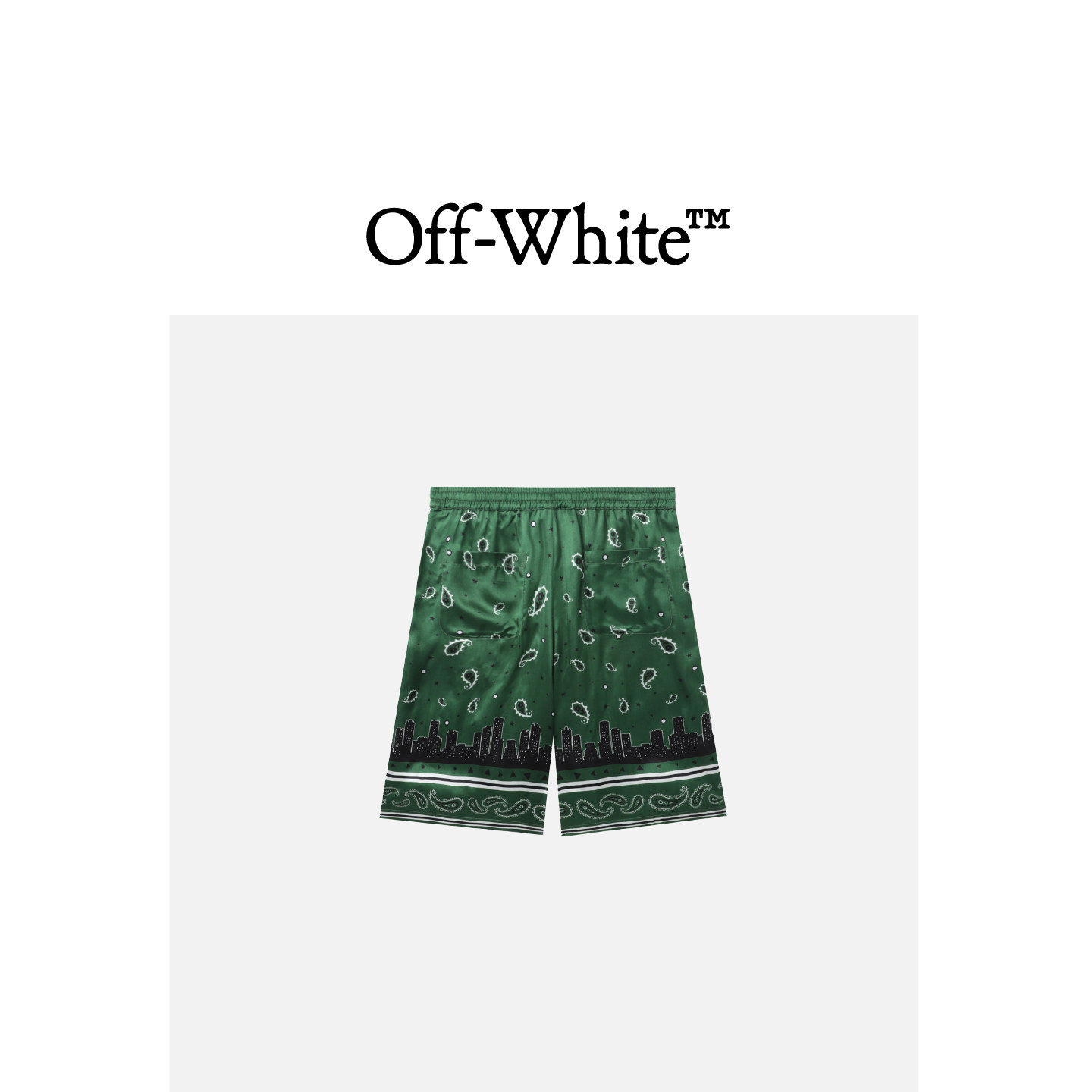 OFF-WHITE c/o VIRGIL ABLOH™男装满幅图案花裤子短裤092SOUMM,淘宝优惠券,粉丝福利购,淘宝优惠卷