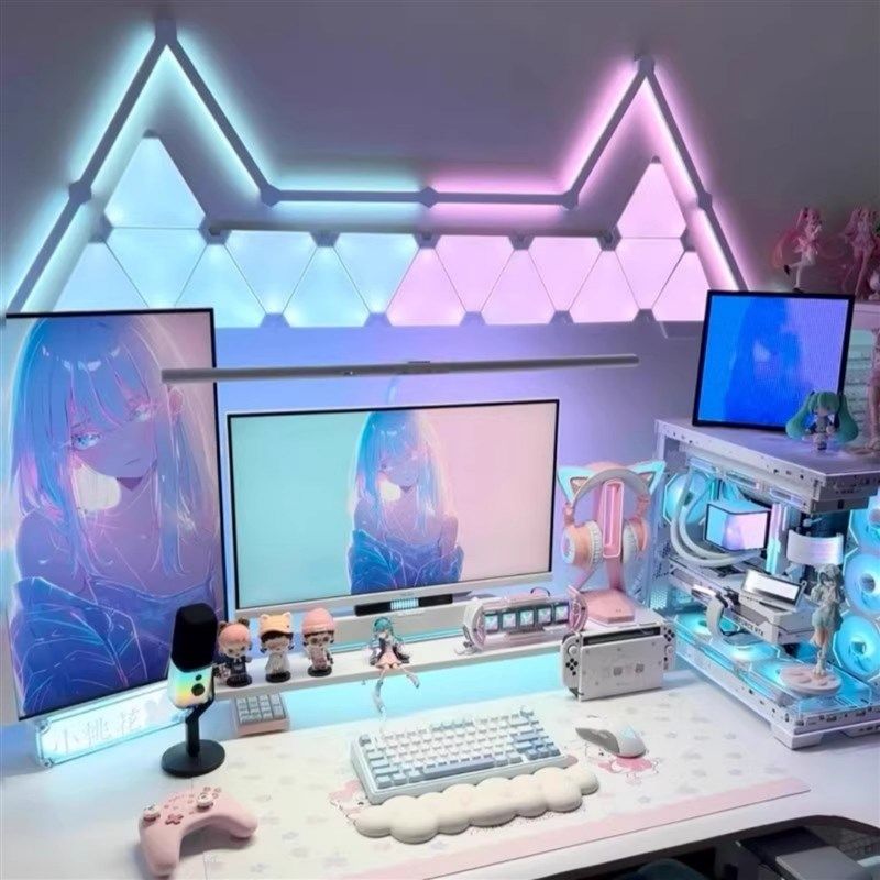 电竞气氛灯智能奇光板q背景墙量子灯声控感应遥控六角蜂窝灯气氛,淘宝优惠券,粉丝福利购,淘宝优惠卷