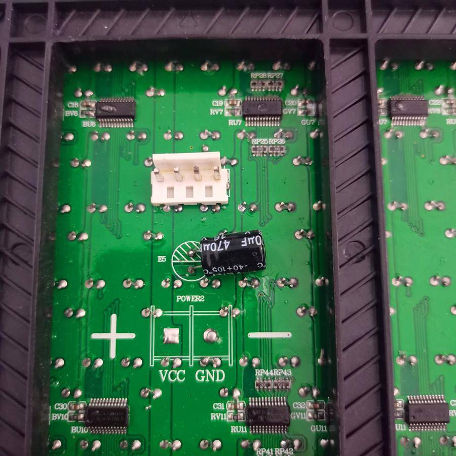 P16P10户外防水直插灯珠DIP模组全彩LED显示屏单元板 - 图1