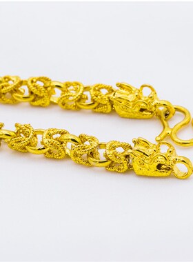 黄铜镀金男士细龙骨项链 男简约旅游纪念演绎道具首饰品厂家