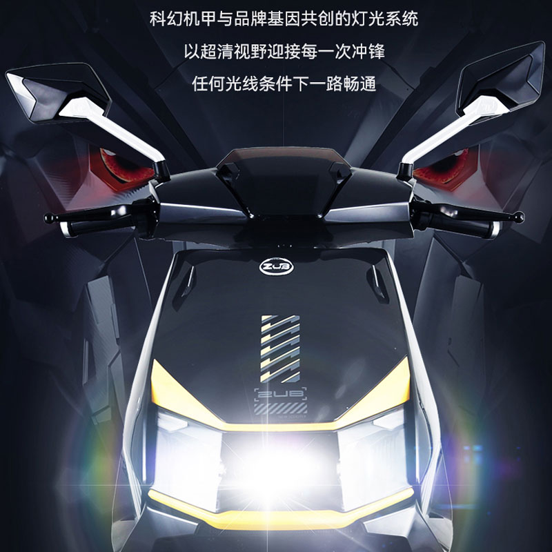 五星钻豹电动车72V38AH长续航电动摩托2000W高速外卖电瓶车X3PLUS - 图0