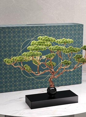 德国无障碍豪华高端k迎宾松木饰品新中式禅意客厅入口酒柜办公室