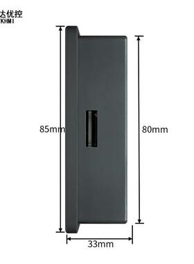 中达优控PLC触摸屏一体机5入5出0-10V电压输入输出组态梯形图编程