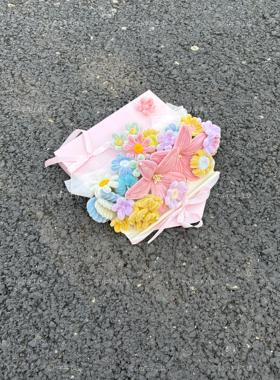 成品原创扭扭棒信封花束卷轴手工花艺礼手工信封花盒送闺送女友