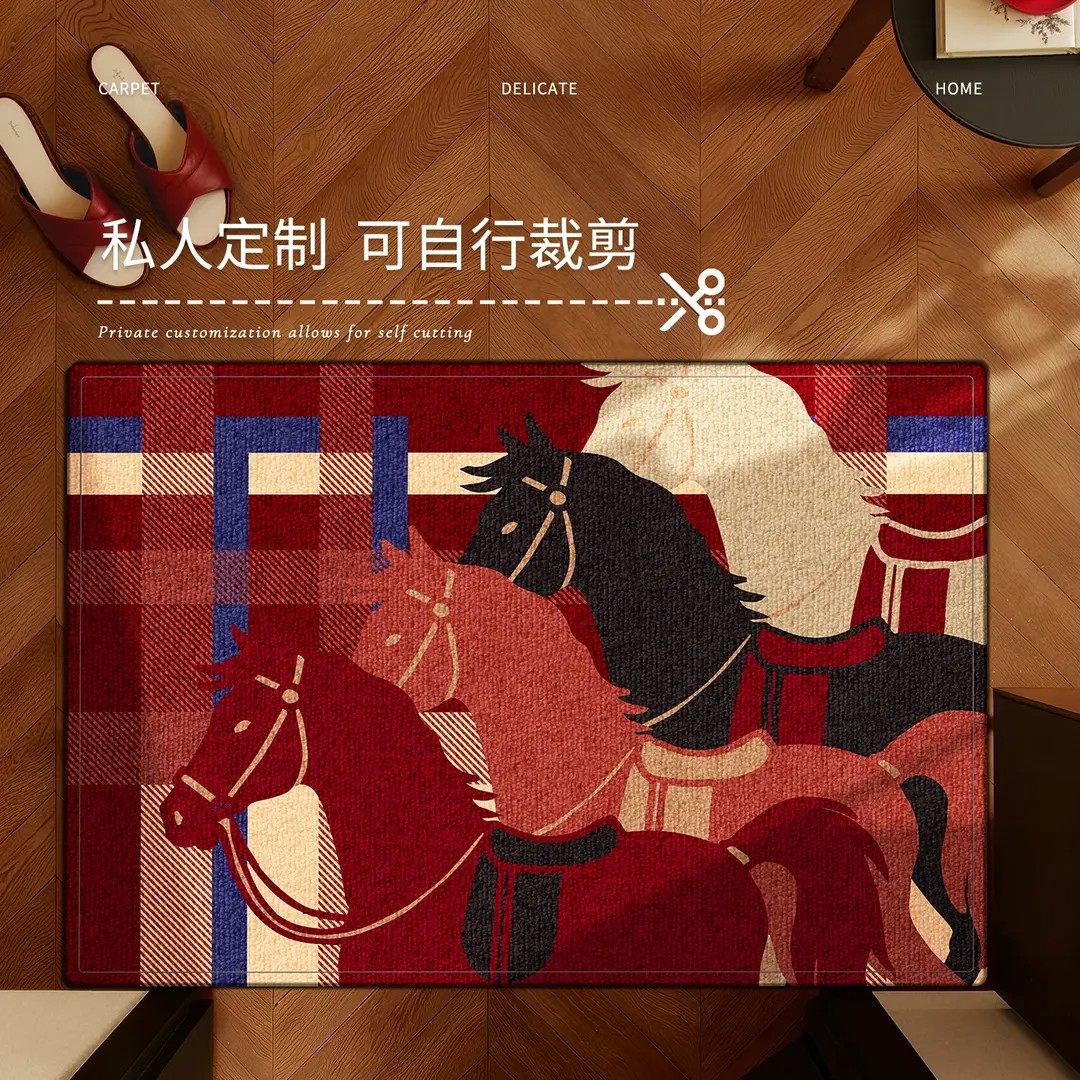 【下单立减30】马年中古风比利时绒地垫入户门垫耐脏防滑脚垫,淘宝优惠券,粉丝福利购,淘宝优惠卷
