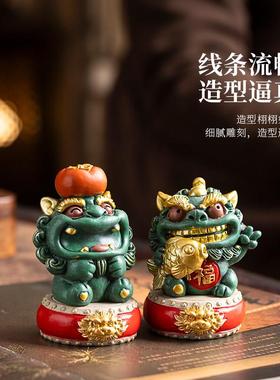 锦山堂招财貔貅桌面摆件文创创意小众生日礼物中国特色礼物送老外