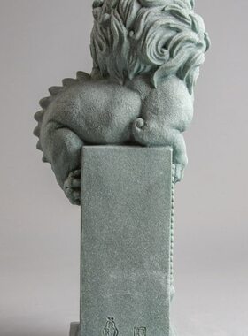 逗兽记麒麟纳福鱼缸假山造景创意送礼办公室桌面装饰动物茶宠摆件