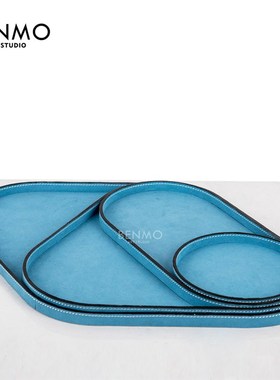 本墨 简约 装饰托盘 样板间售楼处桌面收纳X置物艺术摆件