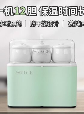 秀竹蒸汤炖盅机商用隔水炖燕窝全自动电炖锅家用可预约煲汤大容量