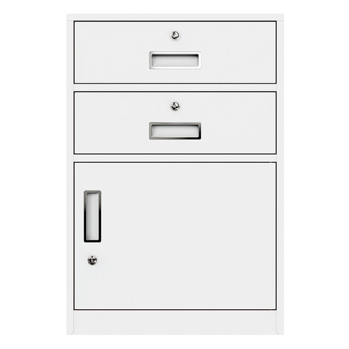 钢制彩色活动柜办公室文件柜矮柜桌下活动带锁抽屉移动储物柜包邮 - 图3