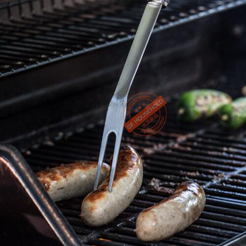 户外不锈钢烧烤4件套叉铲夹扫烧烤工具烤炉组合多用功能BBQ烤具 - 图3