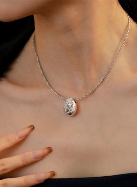 小宝定制S925银龙年生肖破壳龙蛋路路通吊Z坠女仅吊坠