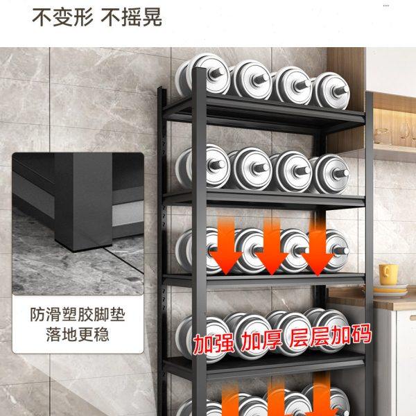 厨房置物架落地多层靠墙简易橱柜家用微波炉烤箱架钢制台面收纳架,淘宝优惠券,粉丝福利购,淘宝优惠卷