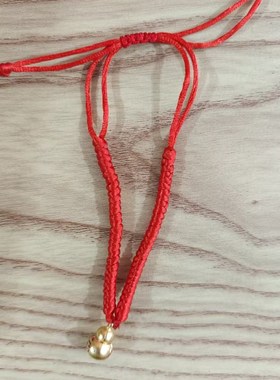 镀金线条小狗手炼男女新款镀x金手绳送闺蜜礼物细手炼情侣生日礼