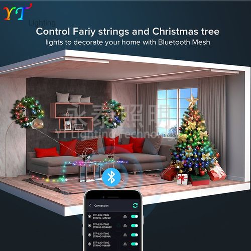 智能庭院灯串4040LED全彩RGB带芯片可APP遥控蓝牙控制便捷USB供电 - 图2