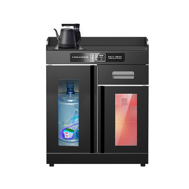 Multifunctional black titanium disinfection cabinet tea bar machine integrated commercial with kettle desktop restaurant hotel catering disinfection