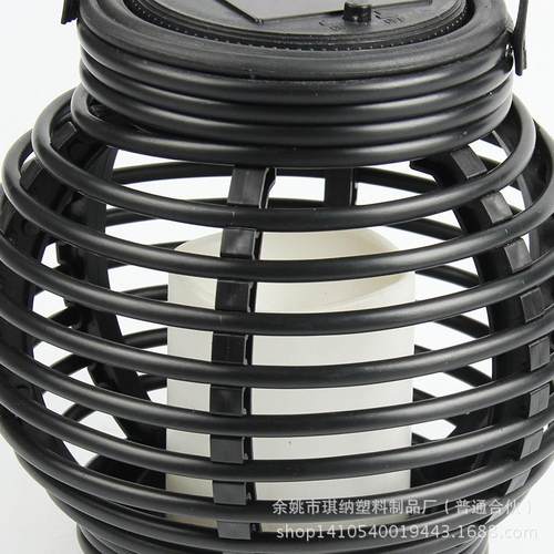 供应电子蜡烛吊灯茶室餐厅装饰灯具创意编织太阳能灯 - 图3