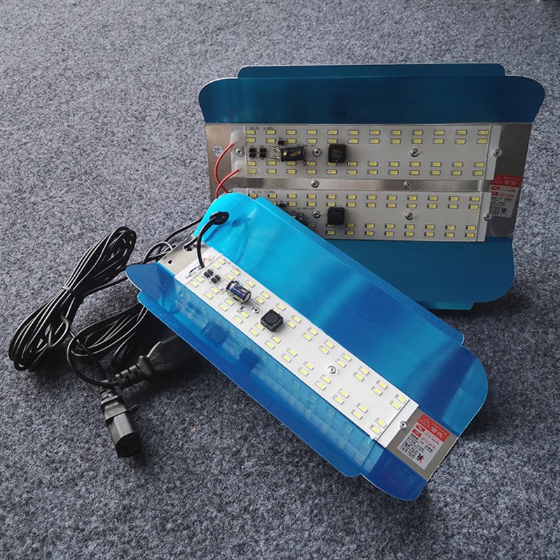 12v低压led灯泡夜市摆地摊户外电瓶车专用灯24v36伏48v110v碘钨灯 - 图1