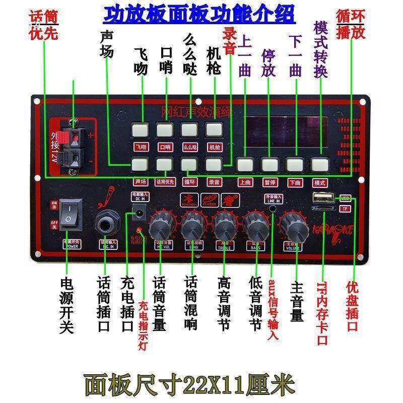 户外广场舞拉杆音箱功放主板12V锂电电瓶22 - 图0