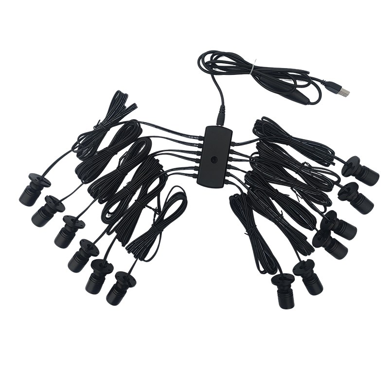 遥控LED明装迷你小射灯USB调光酒柜珠宝柜台展示柜手办模型吸顶灯 - 图3