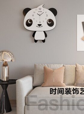钟表挂钟客厅房卡通时尚现代简约挂墙挂表时钟石英钟家用儿童创意