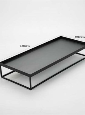 微景观铁a艺座盘支架枯山水沙盘山石枯木玄关茶具底座摆件