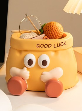 可爱卡通入户钥匙收纳玄关摆件桌面客厅家居装饰品房间改造小物件