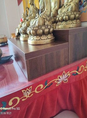 家用实木供台供桌香柜台简易新中式垫高桌佛台供台U佛柜佛台可定