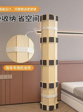 榻榻米床架实木折叠排骨架床垫地铺透气防潮床板可折叠松木床架子
