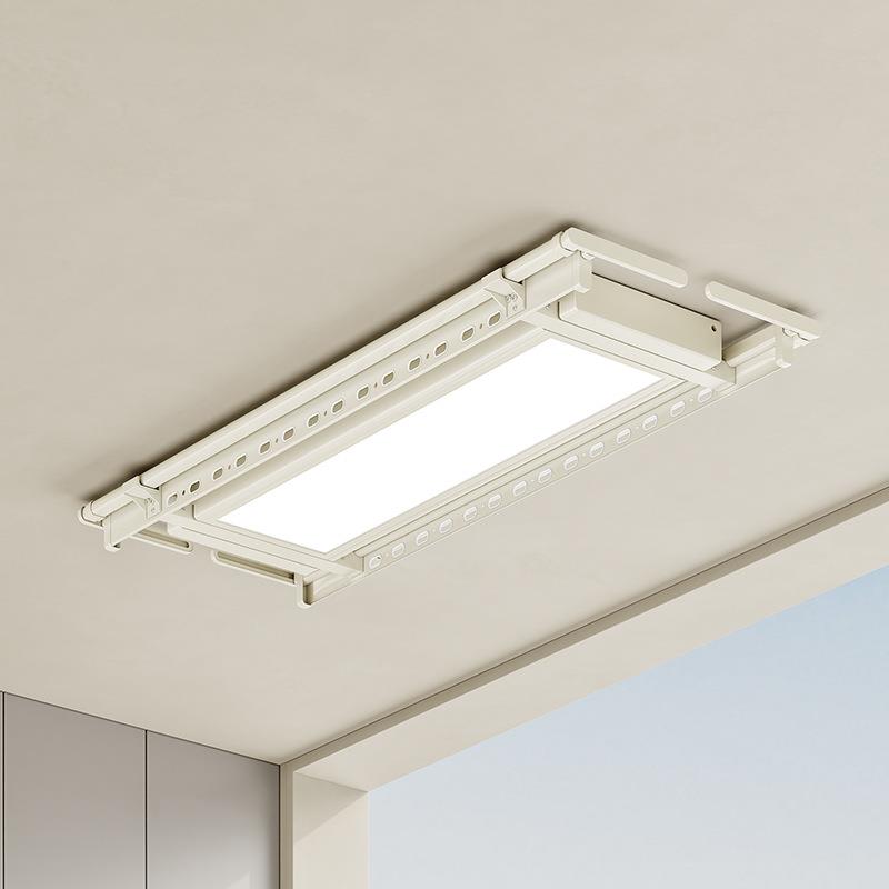 阳台家用智能升降语音声控静音电动晾衣杆晾衣架室内烘干静音升级 - 图0