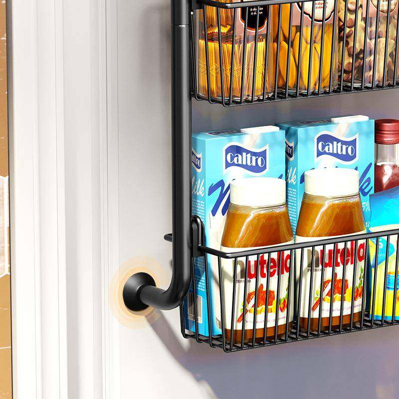门后挂篮置物架免打孔家用多层收纳篮挂架卧室衣帽浴室厨房杂物筐,淘宝优惠券,粉丝福利购,淘宝优惠卷