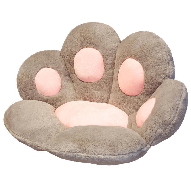 Japanese cat paw cushion cushion integrated office? chair cushion student chair cushion cute bear paw backrest bay window cushion