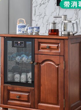 实木茶吧机家用2024全自动客厅新款高端新中式一体智能饮水机柜子