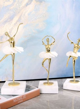 轻奢高档摆件家居k装饰品全铜桌面创意女孩客厅摆件酒柜电视柜玄