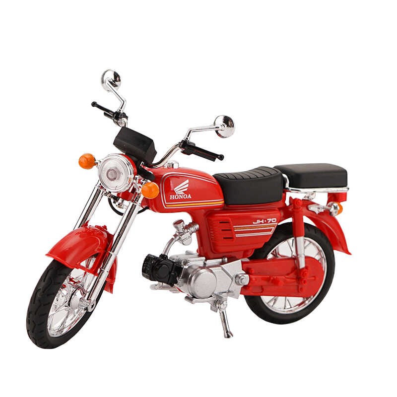 复古摩托车模型合金仿真收藏小摆件男孩房间装饰品桌面摆设1:12 - 图3