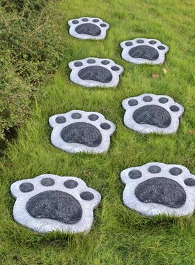 户外花园草坪防i滑脚石别墅庭院踏脚石熊掌踏脚石铺装踏脚石装饰