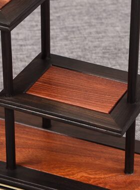 紫光檀多宝格文房笔挂毛笔架书房用样板房软装会所办公室用中式