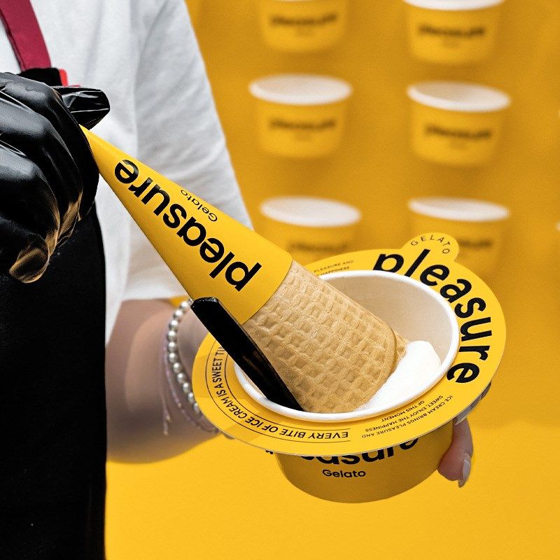 冰淇淋纸杯一次性冰激凌纸碗防滴杯圈雪糕杯子甜品包装纸盒子,淘宝优惠券,粉丝福利购,淘宝优惠卷