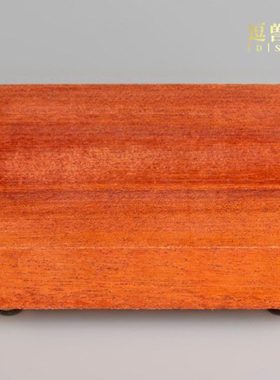 逗兽记中式实木系列金属四脚底座摆件国潮居家办公桌面置物装饰品