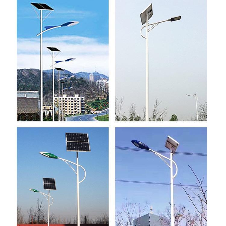 太阳能路灯户外20led6米杆80W高亮人体感应整晚亮灯公路景区照明 - 图0