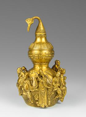 纯铜葫芦饰品大八仙葫芦家居客厅入口财富工艺品创意装饰桌面