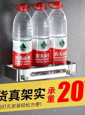 304不锈钢转角架浴室三角架卫生间置物架厕所免打孔长方架壁挂2层