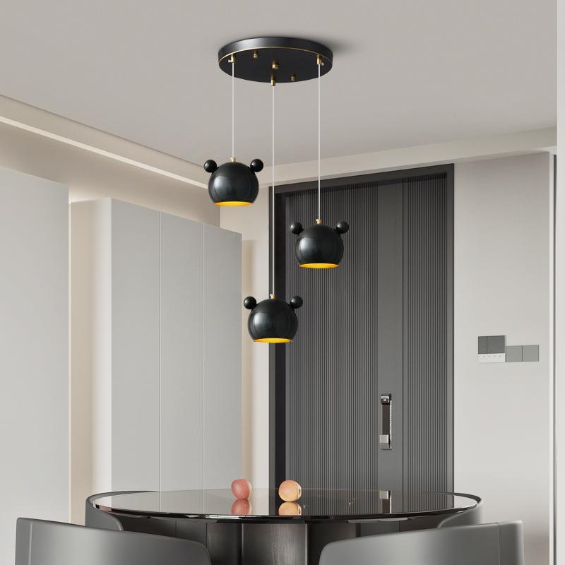 全铜极简卧室现代简约床头小吊灯吧台北欧餐厅灯主卧书房长线吊灯 - 图2