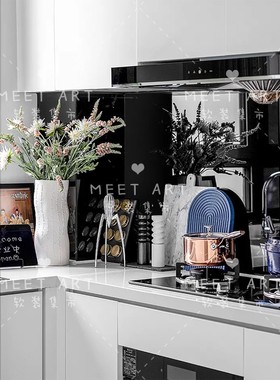 样板间厨房摆件 橱柜p展厅木制胡椒研磨器饰品 餐厅餐桌饰品摆件