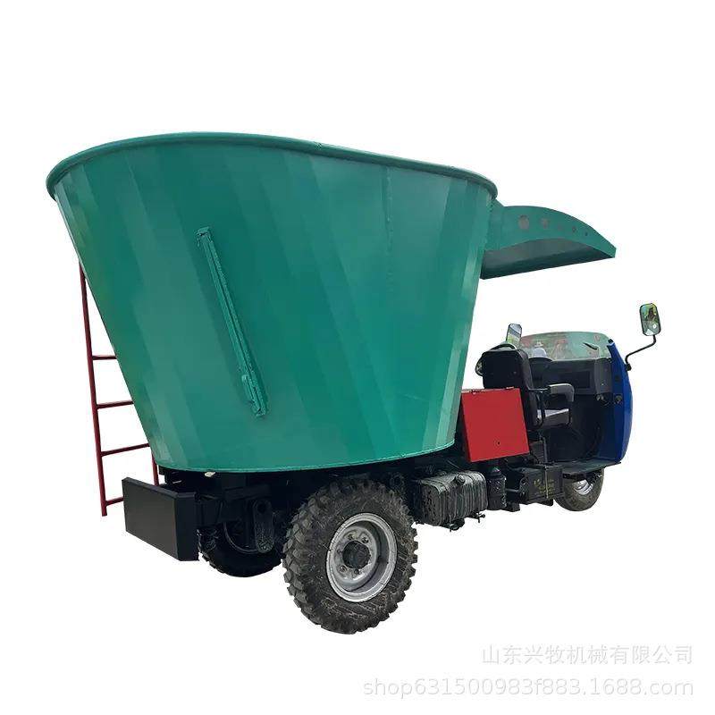 养殖场电动2方螺旋出料投料车柴油动力四轮轻卡10立方牛羊喂草车,淘宝优惠券,粉丝福利购,淘宝优惠卷