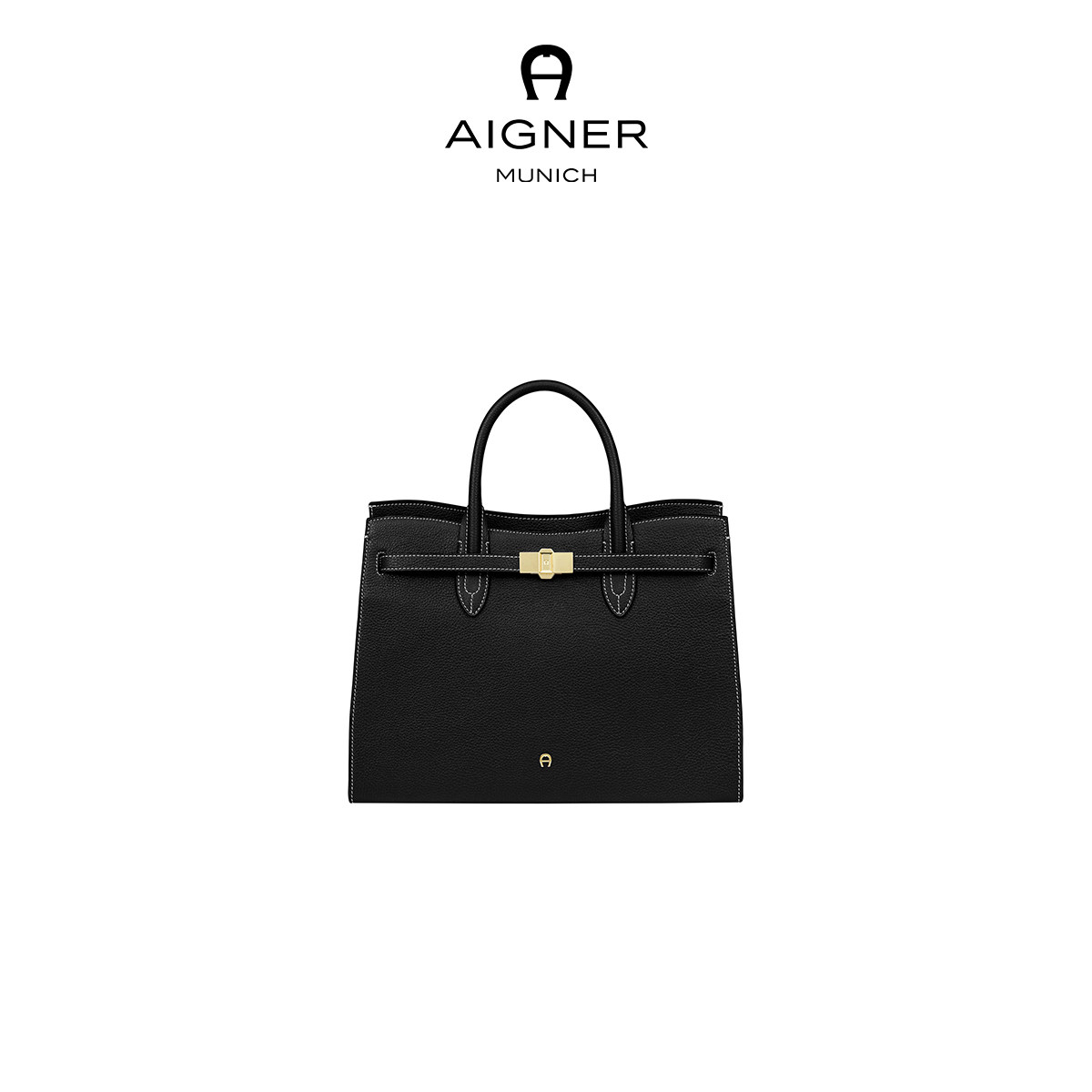 【新年礼物】Aigner FARAH 大号女士牛皮革手提包大容量经典通勤,淘宝优惠券,粉丝福利购,淘宝优惠卷