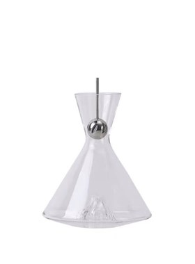 现代简约轻奢透明克莱o因蓝杯碟创意玻璃瓶酒瓶酒具摆件厨房展示