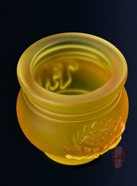 水贡净水杯字法水杯 悲供水杯供具圣大古琉璃莲花水杯用品