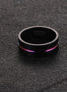 霸气大码戒指男大号胖子超大哑光双色加肥加大胖人手粗食指指环潮